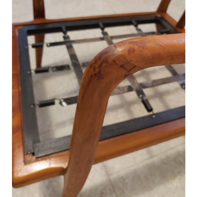 Mid-Century Modern Mel Smilow High Rail Back Lounge Chair For Sale - Image 9 of 10