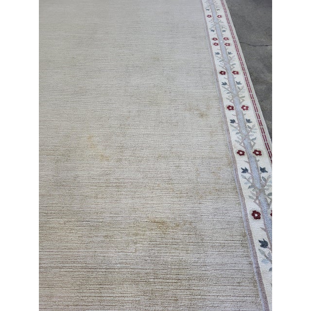 Hand Woven Elizabeth Eakins Rug 11' X 12' For Sale - Image 4 of 6