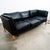 High quality early black leather Danish modern 3 seater sofa / couch .This piece was imported directly from Denmark in our...