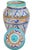 Ceramic Early 20th Century Handmade Colorful Moroccan Ceramic-Art Lidded Vase For Sale - Image 7 of 12