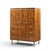 Mid-Century Modern Bert England Mid Century Walnut and Brass Armoire For Sale - Image 3 of 12