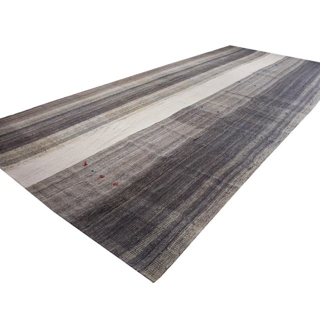 Oversized Vintage Turkish Kilim Rug For Sale - Image 4 of 6