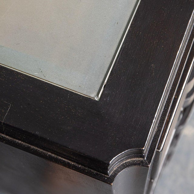 20th Century Italian Ebonised Chest of Drawers with Display Top, 1930s For Sale - Image 6 of 18