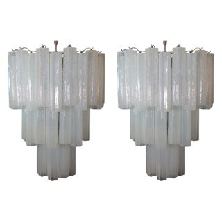 Toni Zuccheri Style Tronchi Murano Chandeliers, 1990s, Set of 2 For Sale