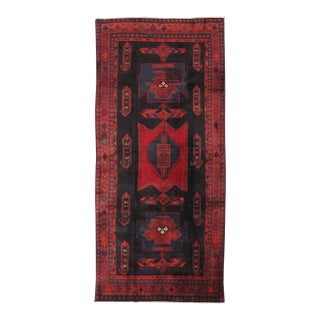 Pasargad Home Vintage Lori Black Wool Area Rug, 4' 4'' X 9' 8'' For Sale