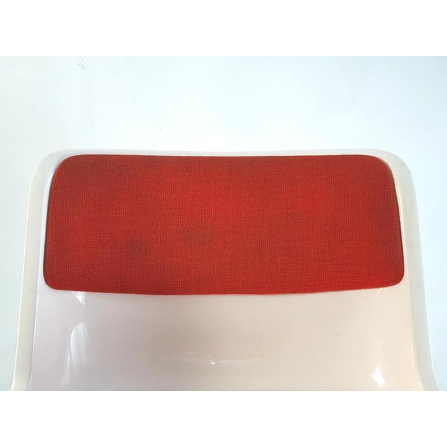 1970s Modus Office Chair in Aluminum and Wool attributed to Osvaldo Borsani for Tecno, Italy, 1970s For Sale - Image 5 of 10