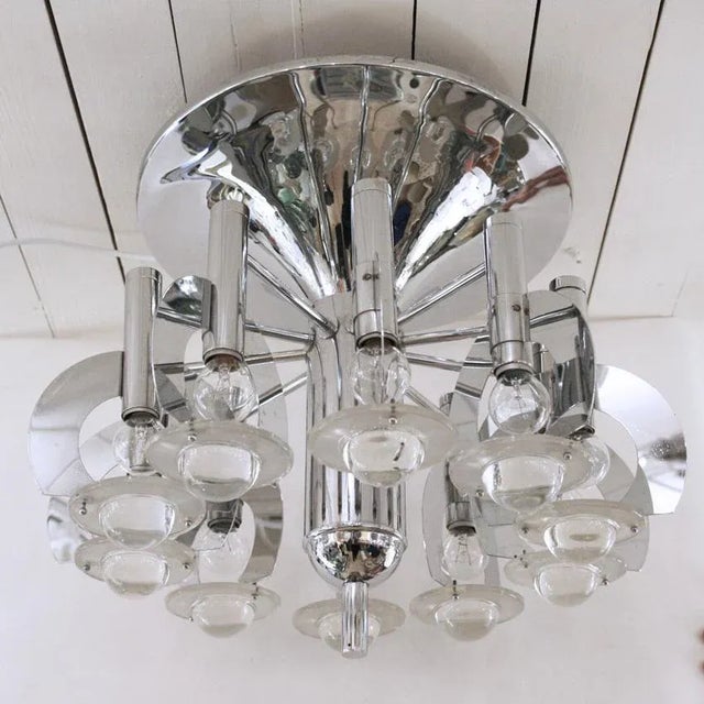 Ceiling Light by Gaetano Sciolari, 1970s For Sale - Image 6 of 9