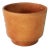1970s Mid-Century Brown Glazed Art Pottery Planter Pot For Sale