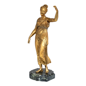 French Figural Gilt Bronze Sculpture, 19th Century