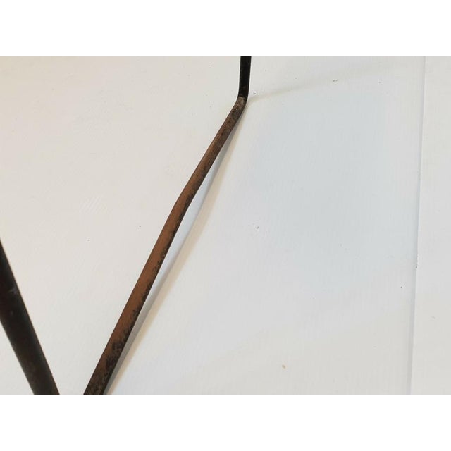 Vintage Stool in Rattan and Steel by Raoul Guys for Airborne, 1950s For Sale - Image 6 of 10