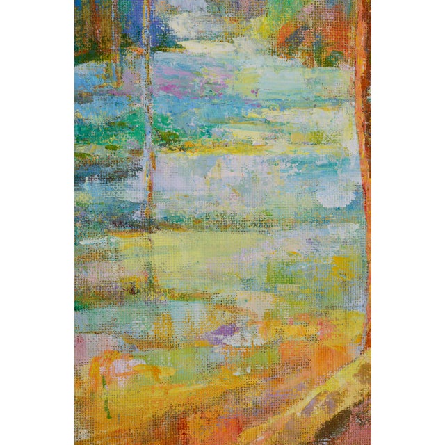 Alfonso Pragliola, Al Sentiero Landscape, Mixed Media on Canvas, 2019 For Sale - Image 3 of 7