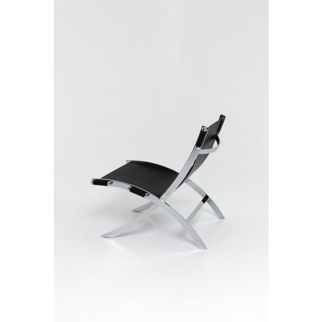 Black A Set of Scissor Chairs by Paul Tuttle & Antonio Citterio for Flexform, 1980s For Sale - Image 8 of 11