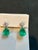2010s GIA Certified 11 Ct Pear Cut COLOMBIAN Emerald & 1 Ct Each Diamond Drop Earrings For Sale - Image 5 of 18