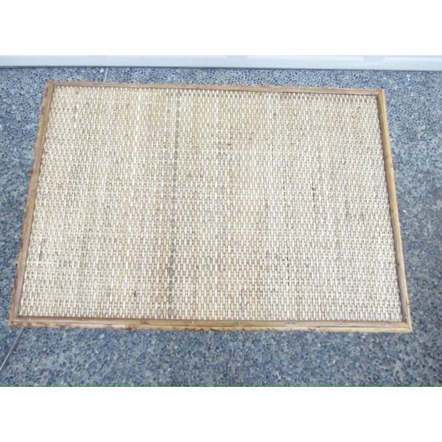 English Country Home Antique English Tiger Bamboo Table For Sale - Image 4 of 17