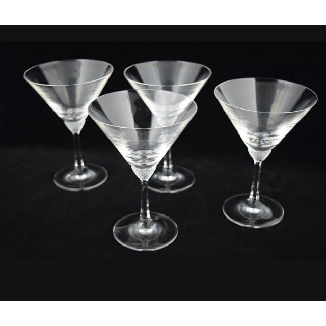 1980s Villeroy & Bosh Octavie Crystal Martini Glasses Set of 4 Chairish