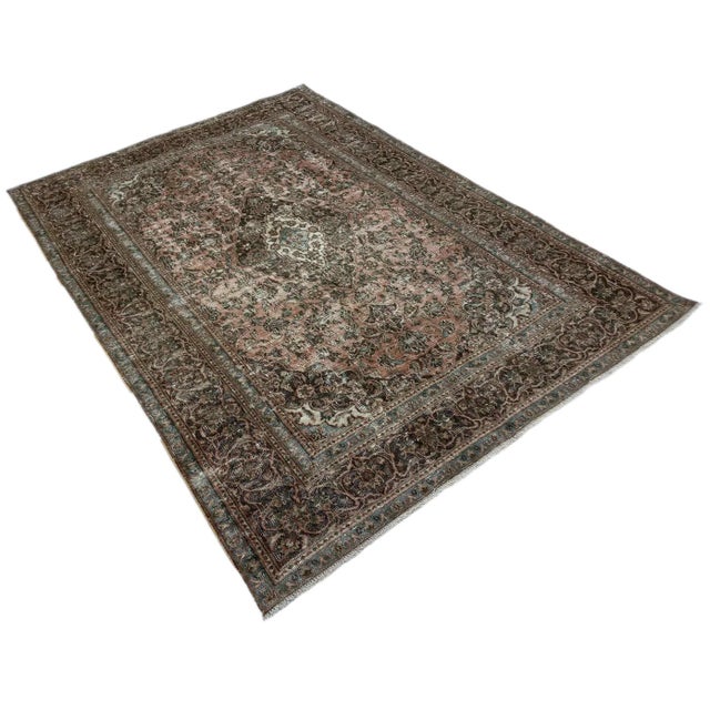 Vintage Middle Eastern Hand-Knotted Rug For Sale - Image 3 of 7