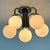 White Chrome-Plated Atomic Sputnik Chandelier with White Glass Balls, 1970s For Sale - Image 8 of 11