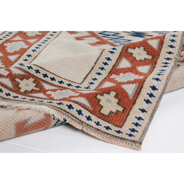 Mid 20th Century Anatolian Decorative Oushak Runner For Sale - Image 10 of 10
