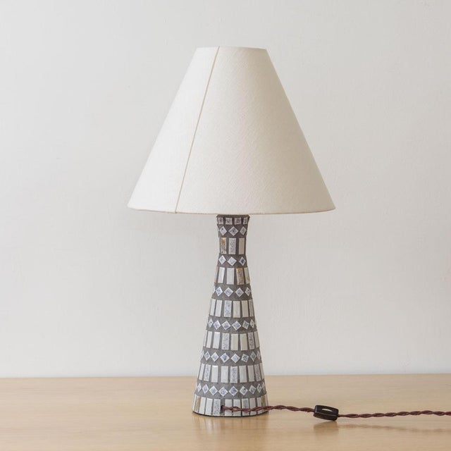 1960s 1960s French Ceramic and Tile Table Lamp For Sale - Image 5 of 11