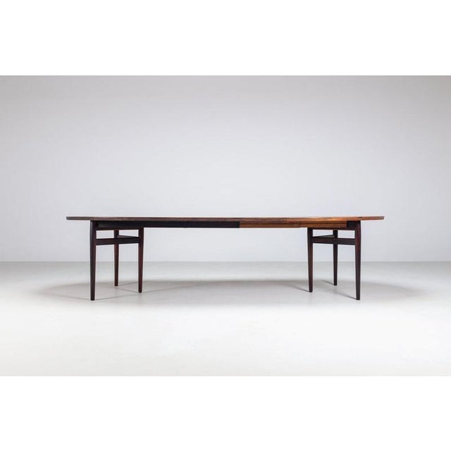 Oval Model 212 Dining Table in Rosewood attributed to Arne Vodder for Sibast, Denmark, 1960s For Sale - Image 6 of 15