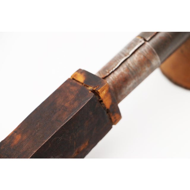 1900s Colonial Large Smoking Pipe From Angola, Chokwe, African Art For Sale - Image 12 of 12