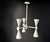 Organic Modern Plaster of Paris Geometric Chandelier, Villette Chandelier For Sale - Image 11 of 13