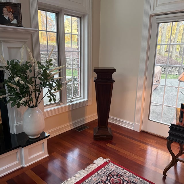 Ethan Allen 1990s Ethan Allen Wooden Pedestal For Sale - Image 4 of 6