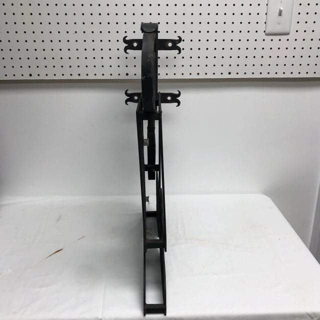 Black 1940 English Iron Shoe & Bootmaker Trade Sign For Sale - Image 8 of 12