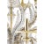 Elegant Huge Ca’ Rezzonico Murano Glass Chandelier With Gold Accents and Leaves For Sale - Image 4 of 7