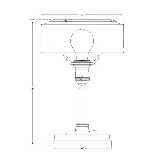 Visual Comfort Thomas O'Brien for Visual Comfort Signature Henley Task Lamp in Antique Nickel For Sale - Image 4 of 4