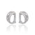 Contemporary Diamond Earring in 18k gold For Sale - Image 3 of 5