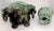 Vintage Chinese Jade Incense Burner, Covered, With Tripod Feet, Foo Dog Finial and Dragon Head Loose Ring Handles For Sale - Image 14 of 16