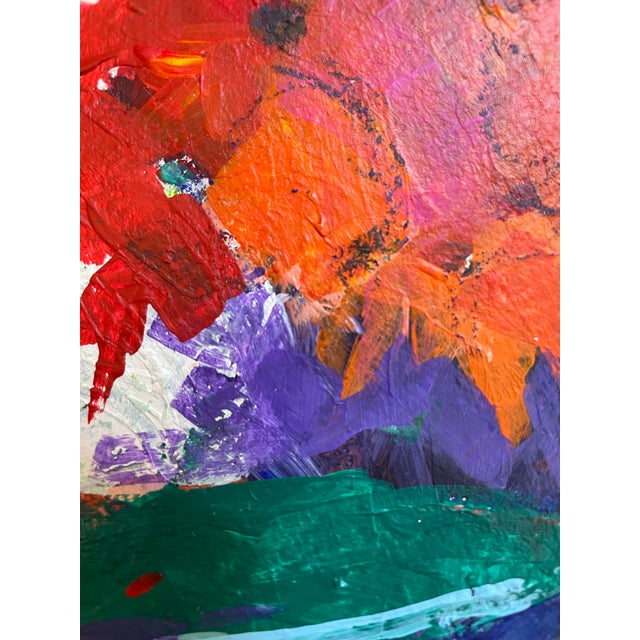 Acrylic Painting on Paper- “Glorious” by Cindy Carrillo This piece used acrylics, watercolors, pencil and crayon, the...