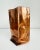 Copper 1980s Postmodern Copper Metal Paper Bag Vase For Sale - Image 8 of 11