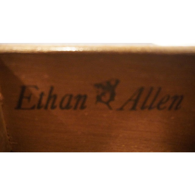 Brown Ethan Allen Antiqued Pine Old Tavern 32" Drop Leaf Pembroke Accent End Table 12-8006 For Sale - Image 8 of 12