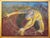 Massimo Greco, Dancer, 2000, Acrylic Painting on Cardboard For Sale