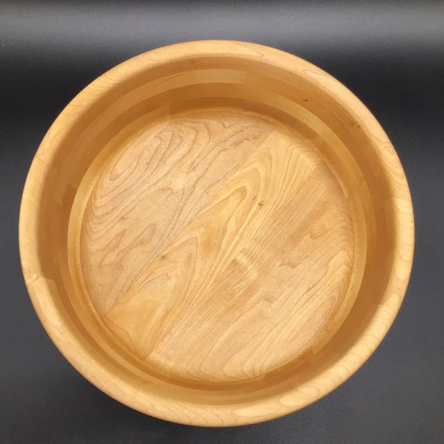 Wood Cherry Wood Bowl Hand Made in Idaho For Sale - Image 7 of 12