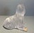 Art Deco Vintage Lalique France Frosted Crystal Yorkshire Terrier Dog Figurine For Sale - Image 3 of 8