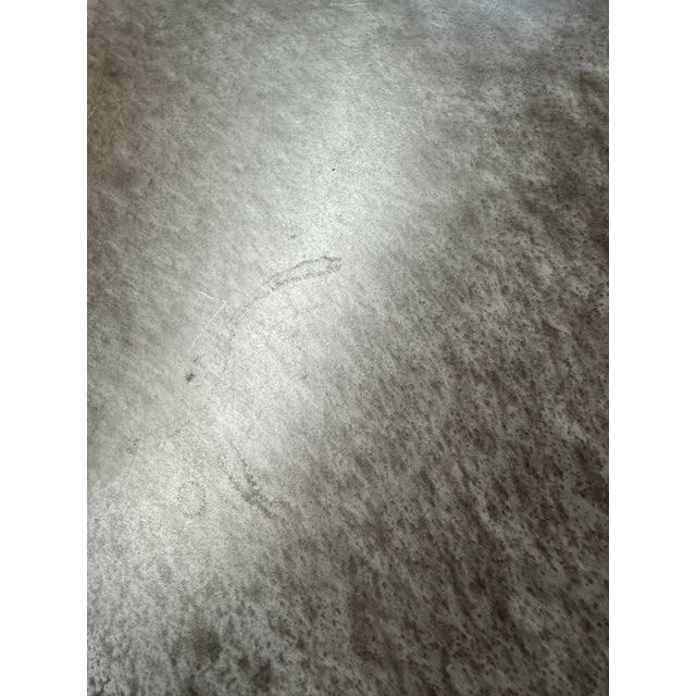 Sculpture Materials Reclaimed Wood + Concrete Trestle Table/Work Desk For Sale - Image 7 of 12