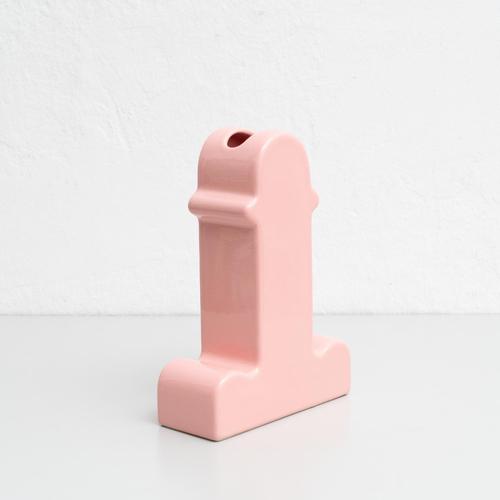 Pink Ceramic Shiva Flower Vase by Ettore Sottsass for BD Barcelona, 2015 For Sale - Image 6 of 16