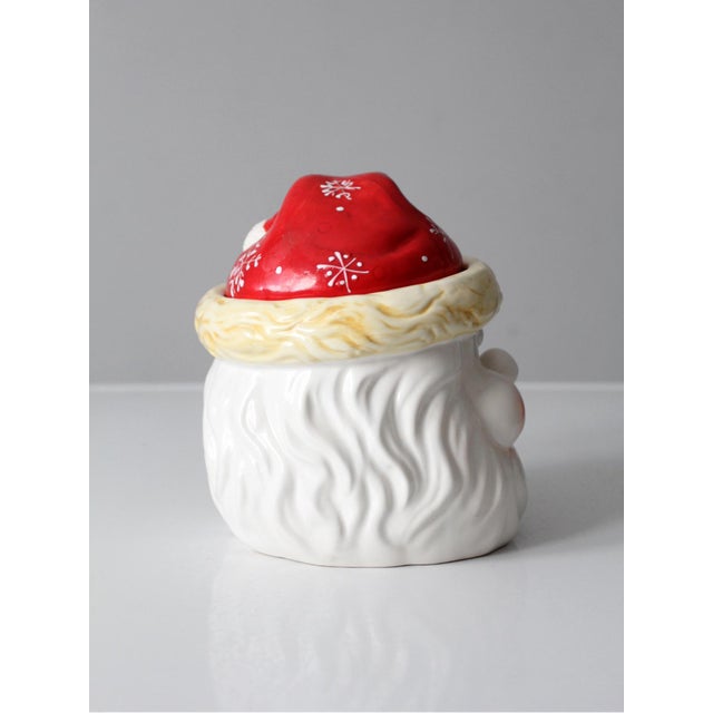 Ceramic Vintage Santa Cookie Jar For Sale - Image 7 of 9