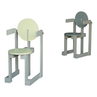 Vintage Dining Chairs by Henk Lampe, 1979, Set of 2 For Sale