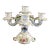 Alboth and Kaiser Five Candle Candelabra With Dimensional Flowers For Sale