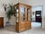 Farmhouse Rustic Display Cabinet For Sale - Image 3 of 11