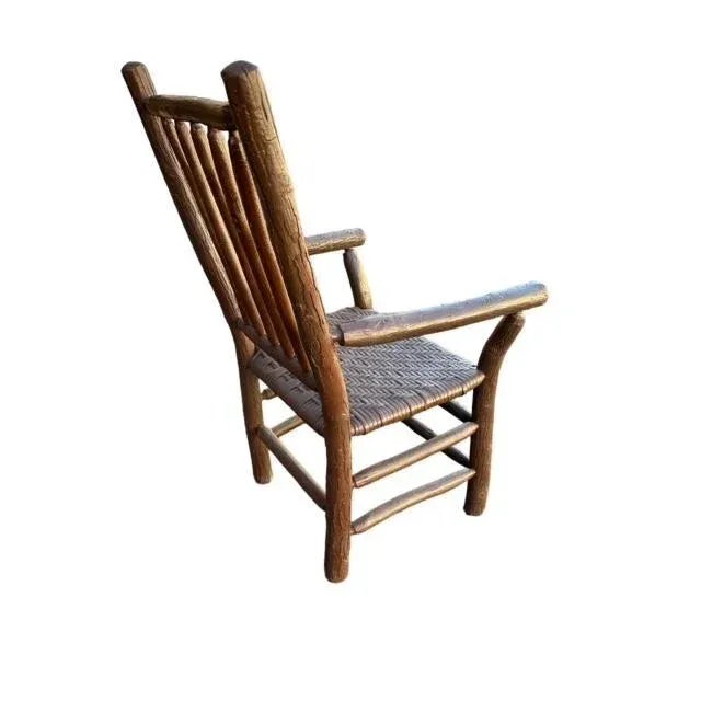 Farmhouse 1910s Old Hickory Wooden Chair For Sale - Image 3 of 6