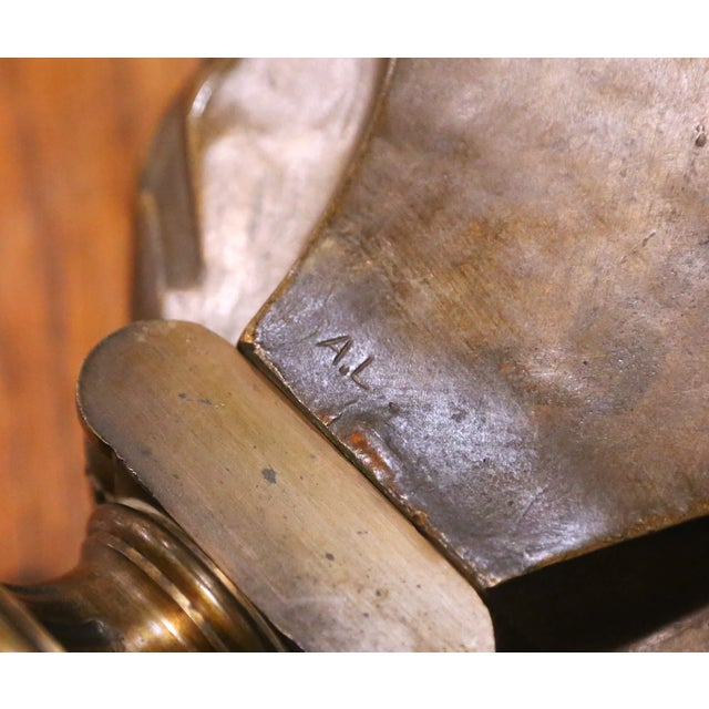 19th Century French Renaissance Revival Bronze Bust by Alexandre Duchoiselle For Sale - Image 9 of 10