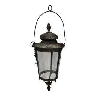18th Century Venetian Bronze Large Lantern For Sale