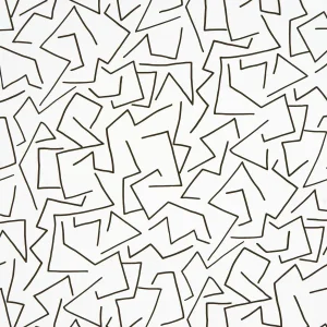 Sample - Schumacher X Hadiya Williams Tangent Wallpaper in Ivory