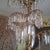 19thc Austrian Art Nouveau Gilt Bronze With Cut Crystal Palm Chandelier an Original by Josef Hoffmann For Sale - Image 9 of 12