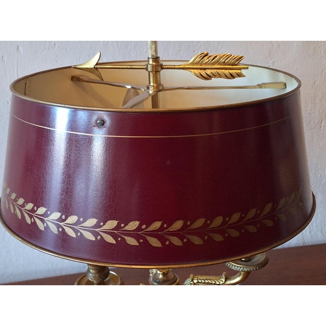 Mid-Century Modern Model 15033 Brass Table Lamp from Maison Lucien Gau For Sale - Image 14 of 16
